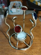 Glass Stand with Candle Holder