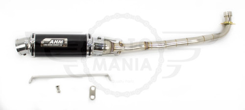 Custom exhaust honda c90 c50 - exhaust,