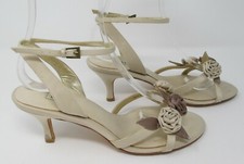 Coast size 5 (38) US 7 natural rose strappy occasion bridal heel sandals