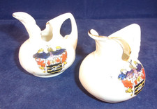 Pair of Crested China Longton
