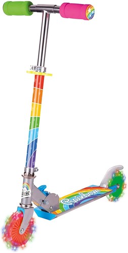 Rainbow scooter flashing - scooter,