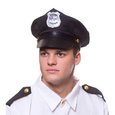 Black Police Hat American