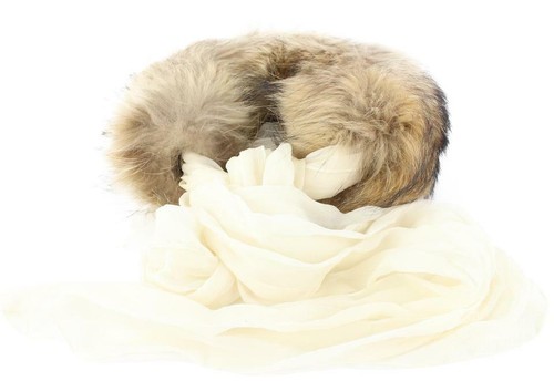 Hermès raccoon fur tie - hermès,
