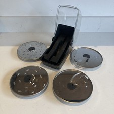 Magimix Creative Slicing Disc Kit with Caddy Set Of 4 Four Discs Julienne Grater
