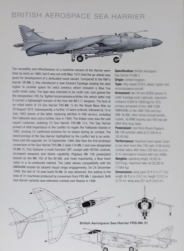 Sea harrier jet - sea,