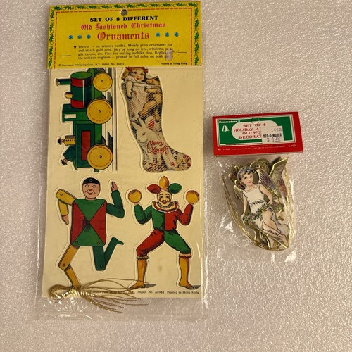 Vtg pkgs cardboard christmas - vtg,