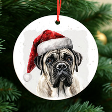 Mastiff Dog Christmas Baubles