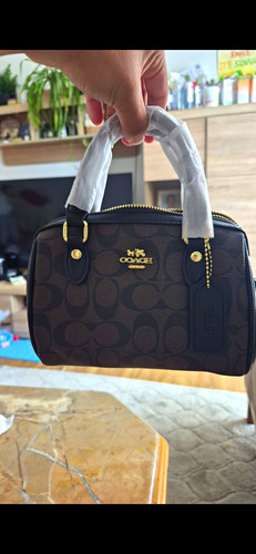 Coach walnut brown mini rowan - coach,