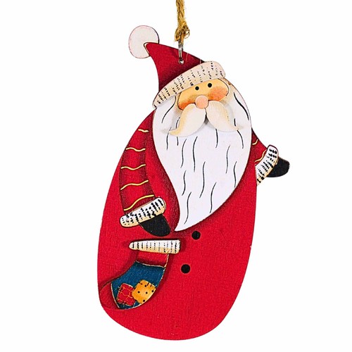 Wood ornaments package holiday - wood,