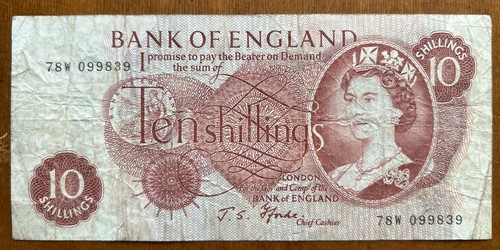 Bank england 10s ten - of,