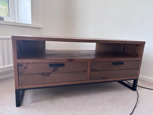 Brown corner wood unit with - wood,
