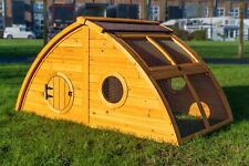 LARGE CHICKEN COOP CHICKEN HOUSE HATCHED HALF MOON HEN HOUSE RABBIT HUTCH
