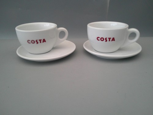Costa coffee cups saucers - costa, &