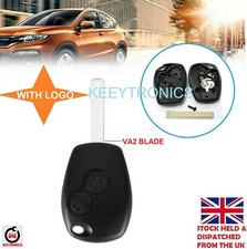 2 Button Key Fob Case For Renault Trafic Clio Master Kangoo Vivaro WTH LOGO A101