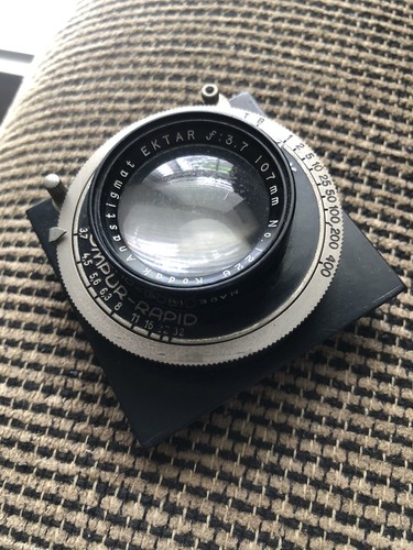 Kodak ektar 107mm - f, lens