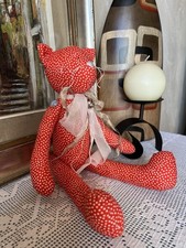 Tilda Cat Christmas Cat Doll Handmade Hand Sewn Christmas Gift Gift