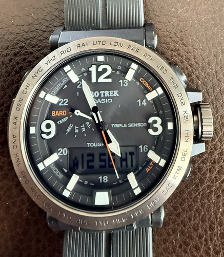 Casio prw 6611y pro trek - trek, solar