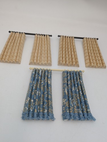 Lundby dolls house - lundby, curtains