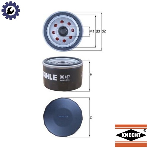 Oil filter 467 for - for, renault