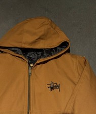 Stüssy Tan Zip-up Hoodie