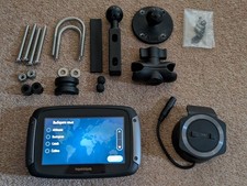 Tomtom Rider 550 Motorcycle GPS  Sat Nav Lifetime World Maps + Traffic + Cameras