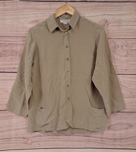 Jaeger 100 silk khaki - silk,