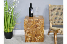 Rustic Wood Side Table