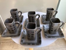 Set of 6 Broste Coffe Cups and Saucers Black - Never Used