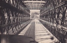 2 original WW2 photos military Bailey Bridge  Foligno to Perugia road Italy 1945