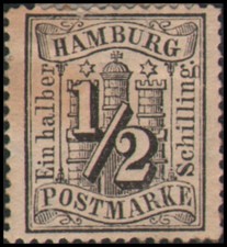 German States-Hamburg #13 MH