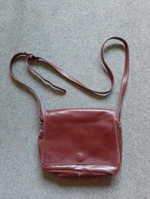 ENNY Iconic Italian Vintage Genuine Original Brown Leather Shoulder Bag - Italy