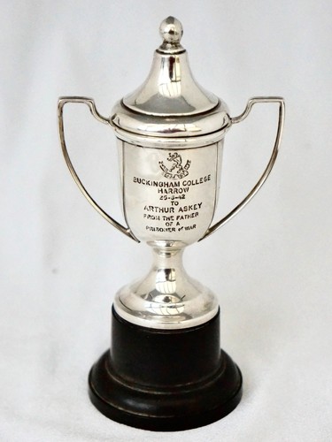 Solid silver trophy - silver, cup