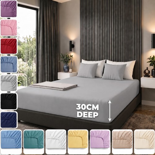 Fitted sheet 28cm deep - fitted, 11"/28cm