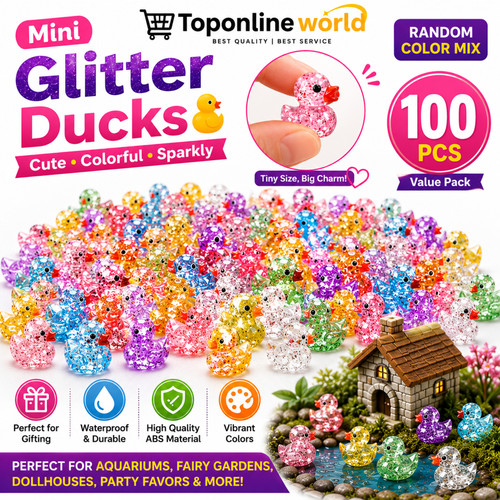 100pcs mini ducks multi - 100pcs,
