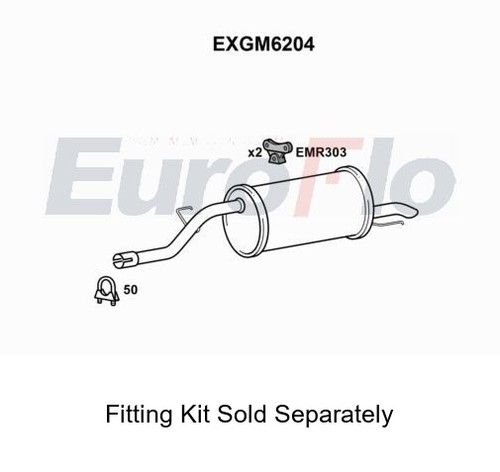 Rear muffler silencer insert - muffler,