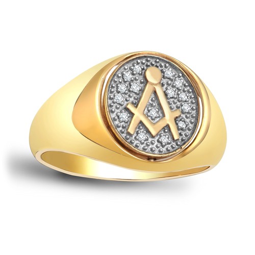 Mens 9ct gold jewelco - gold,