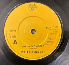Brian Bennett – Top Of The World - 7” Vinyl / DJS10981 - 1982 - PLAY GRADED VG+