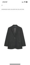 Zara OVERSIZED WOOL BLAZER. ZW