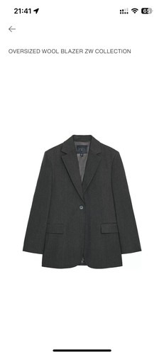 Zara oversized wool - zara, blazer.