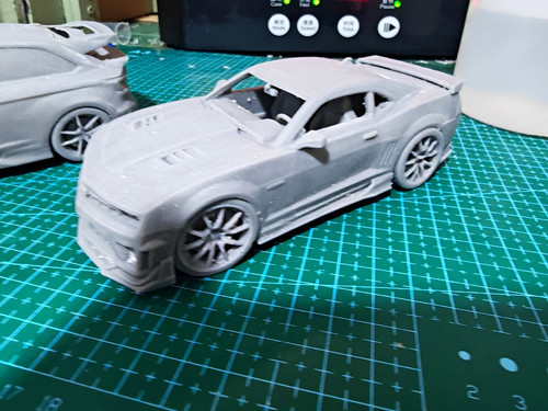 Grey touring car body shell - body,