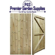 6ft x 3ft Heavy Duty Wooden Garden Gate T&G Fully Treated Timber Door