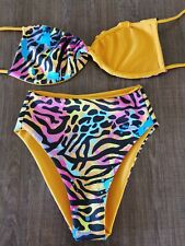 Rose&Thorn Pole Dance Outfit UK8/10 Wild Zebra & Orange  