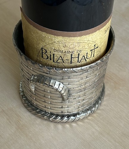 Vintage woven basket - vintage, wine
