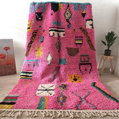Handmade moroccan berber 5x8 - moroccan,