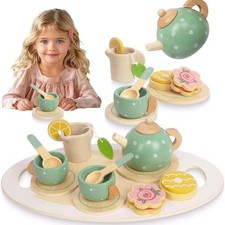 Kids Wooden Tea Set 12PCS –
