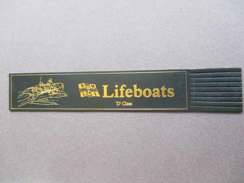 Leather bookmark rnli - leather,
