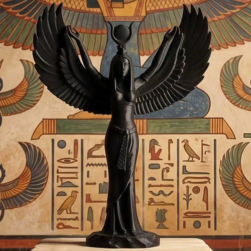 Egyptian isis goddess statue - egyptian,