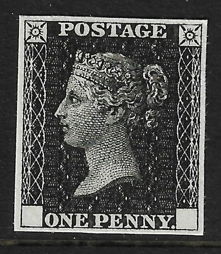1840 penny black 4 - 1840, 1d