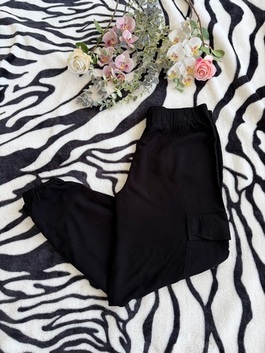 Black cargo joggers uk 14 - joggers,