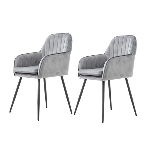 2pcs dining chairs velvet - 2pcs,